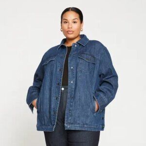 EUC Universal Standard Denim Chore Jacket, size small (14-16)